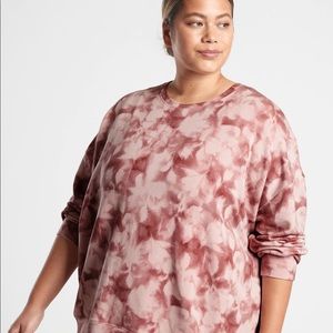 Athleta studio to Street print sweatshirt